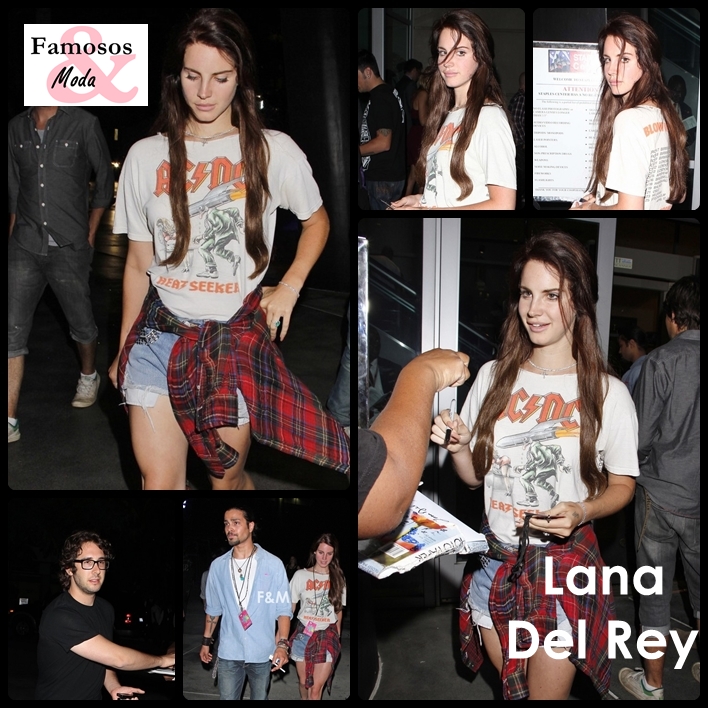 FAMOSOS y MODA Lana Del Rey al concierto de Red Hot Chili Peppers.
