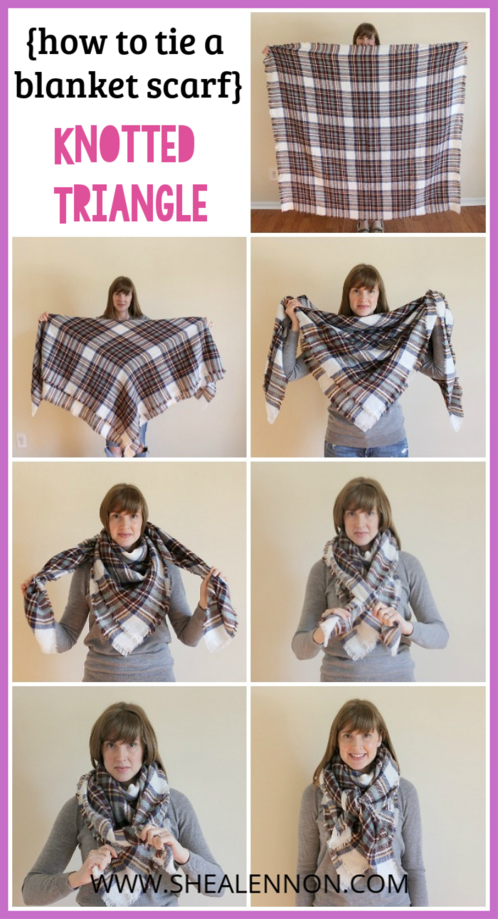 Shea Lennon How to Tie a Blanket Scarf 2 Ways