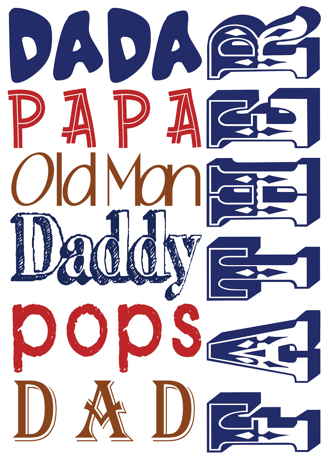 Father S Day Card Template Printable Printable Templates