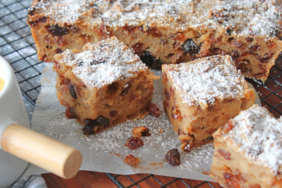 Bread and Butter Pudding Cake Threadbare Creations