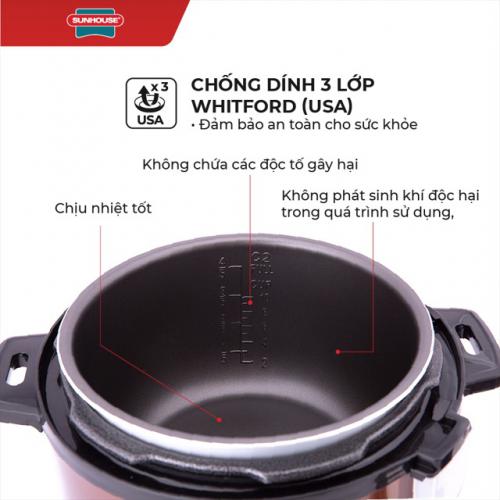 Nồi Áp Suất Điện Đa Năng Sunhouse SH1550 8 3b29b52e 761d 48fb 9130 137fdc4b4c8d