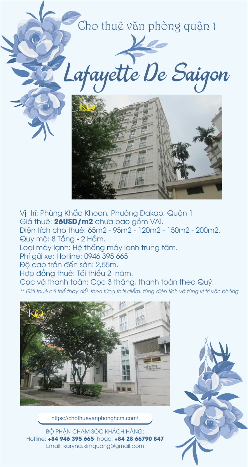 Tòa nhà Lafayette De Saigon - Văn phòng cho thuê quận 1