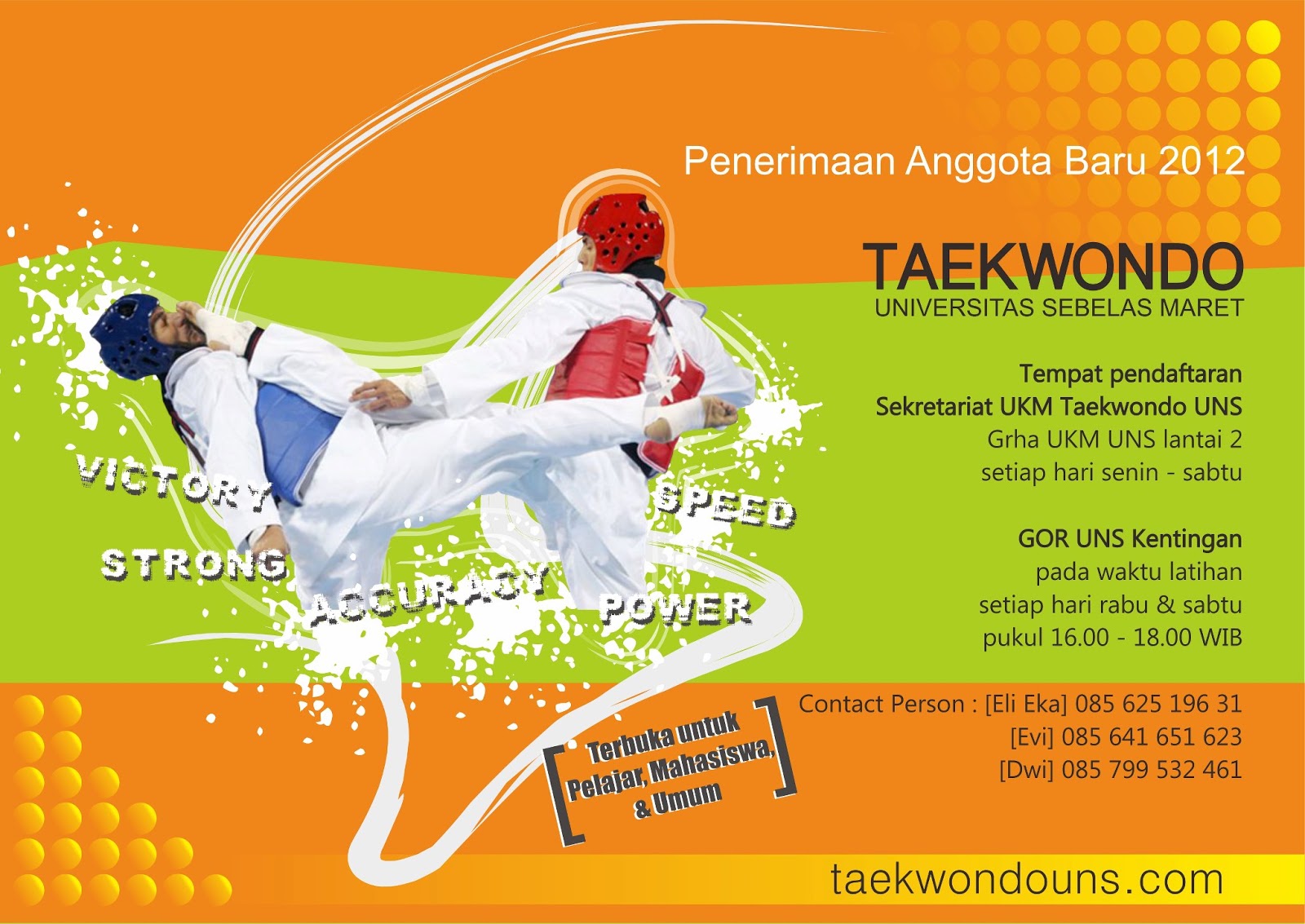 Contoh Design Pamflet Pendaftaran Taekwondo - Taekwondo