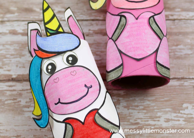 Cardboard Tube Unicorn Craft - Kids Craft Room