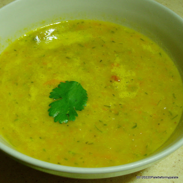 Palette For My Palate: 20120220 Soup/Sauce Variation