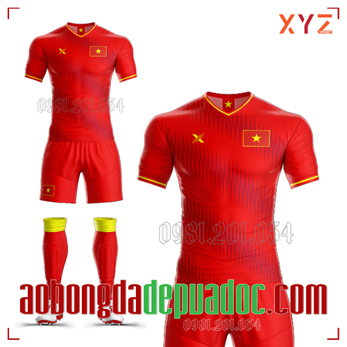 Áo Đội Tuyển Việt Nam Tự Thiết Kế Mã Vn-01 Đẹp Và Độc - Xyz Sport