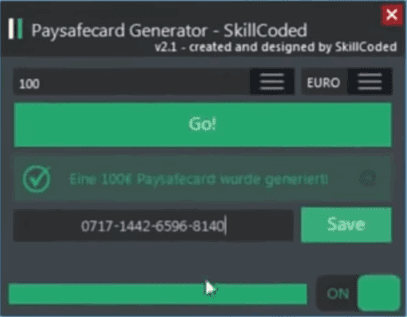 pin code generator paysafecard