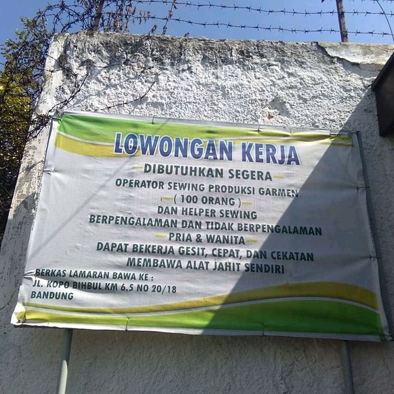 Lowongan Kerja Kopo Bihbul Sayati 2020 Pt Agung Manufaktur 2021