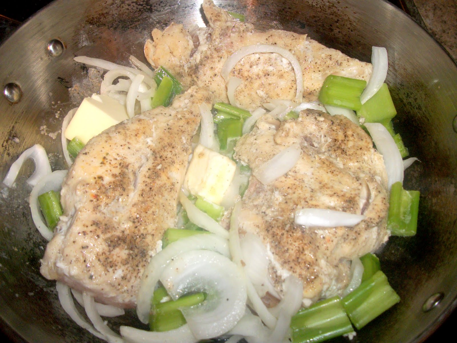 Life.Love&Marriage {Dinner} Sauteed Chicken, Celery, Onions over Rice