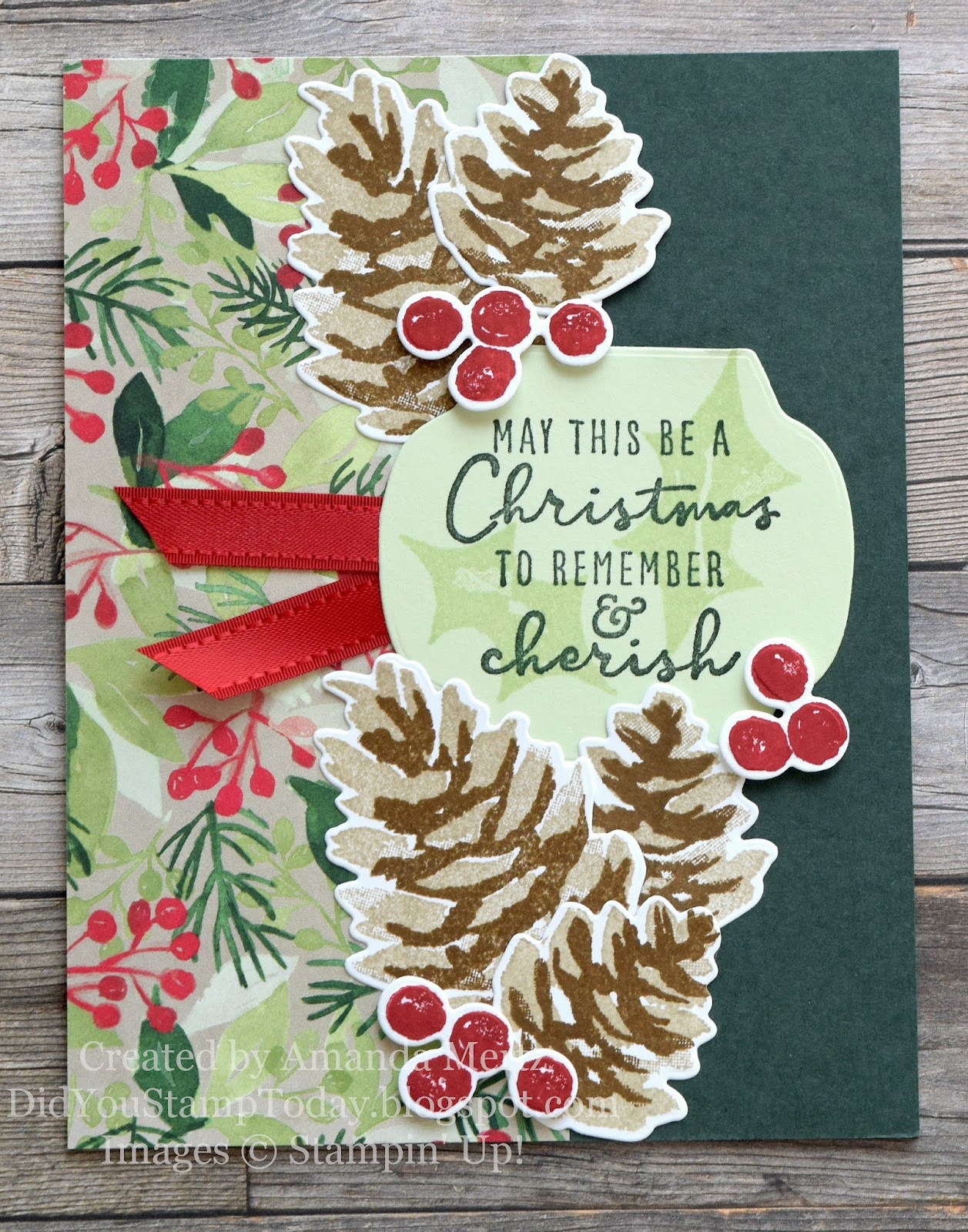 Did You Stamp Today? Pinecone Season  Stampin' Up! Christmas Season