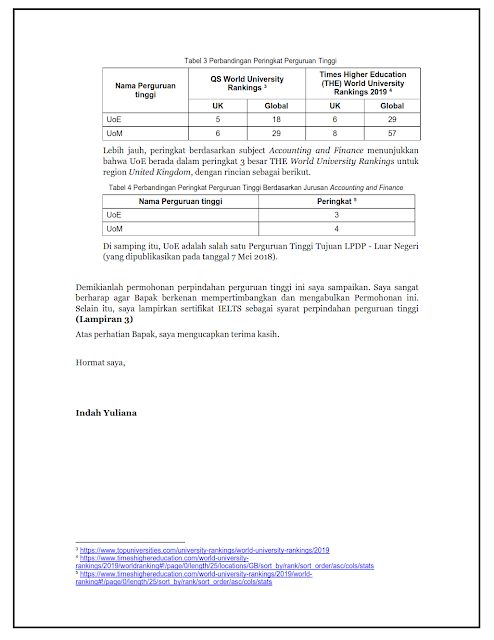 Pengalaman Mengurus Pindah Perguruan Tinggi Lpdp 2018 Indah
