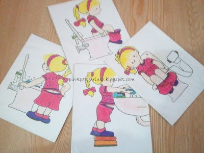 Pink Panjurlu Ev: Okuma yazmaya hazırlık etkinlikleri : olay sıralama