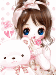cute cartoon animated anime korean kawaii gifs female bacotan si lovely