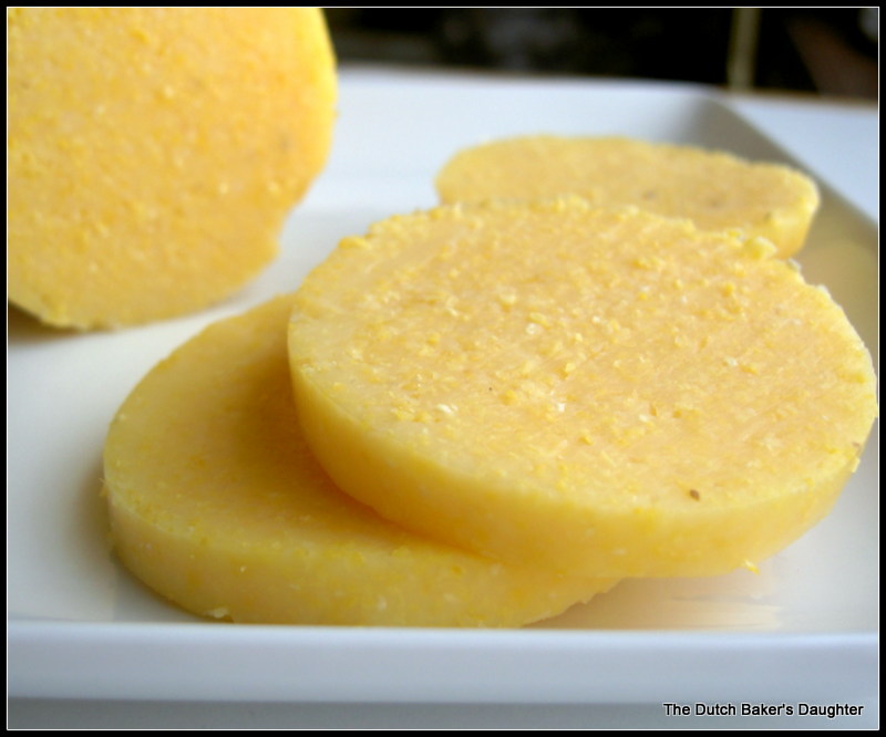 The Dutch Baker's Daughter Eggs Florentine on Golden Polenta (low cal