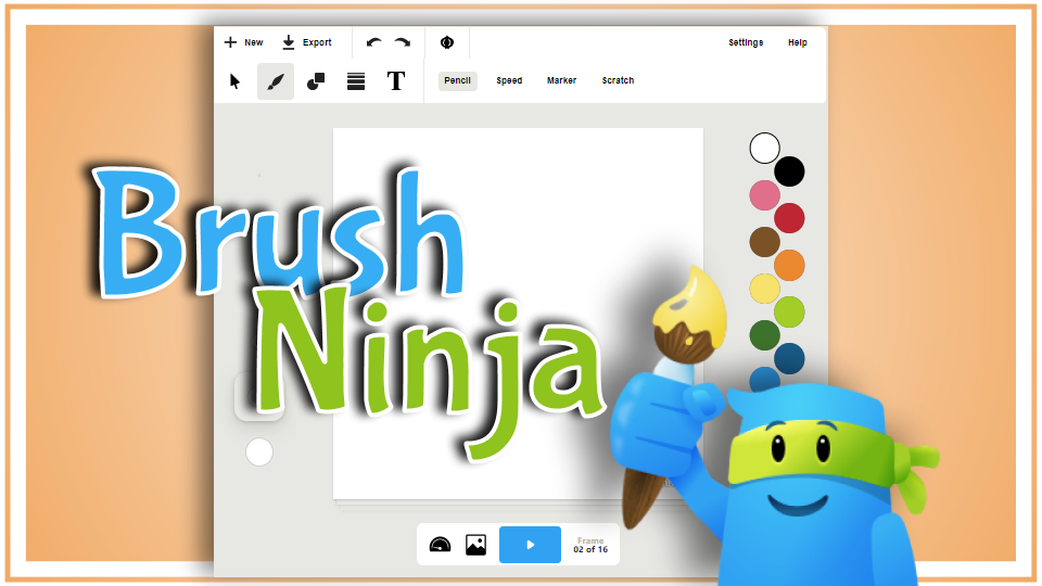 Create animated GIFs with Brush Ninja