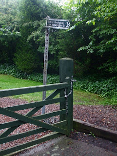 A sign saying 'Public Bridleway Low Newbiggin 2/3'