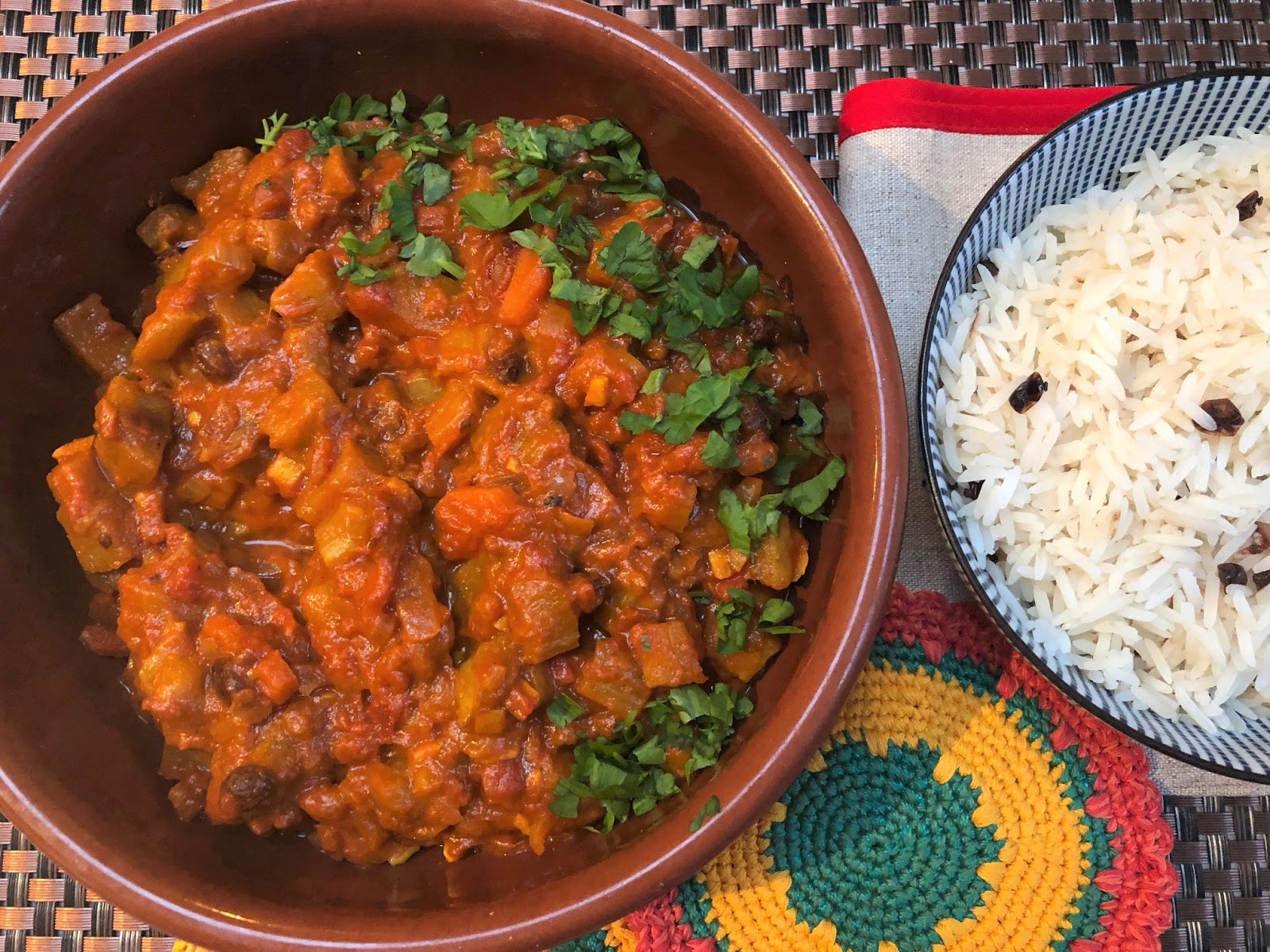 Chez Maximka Aubergine curry