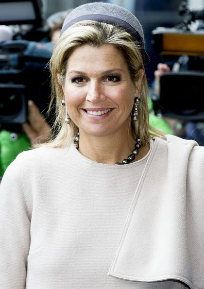 Queen Maxima wore Natan top from Fall-Winter 2019 colection. The Queen's new outfit is from Belgian fashion house Natan