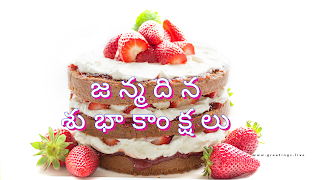 జన్మదిన శుభాకాంక్షలు చిత్రాలు.  janmadina subhakankshalu Telugu birthday wishes images.