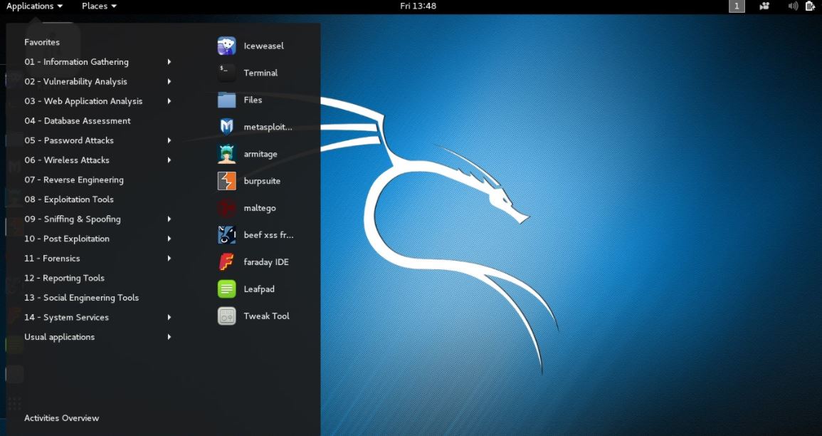 Kali Linux one of the best hack and penetration testing Linux distributions