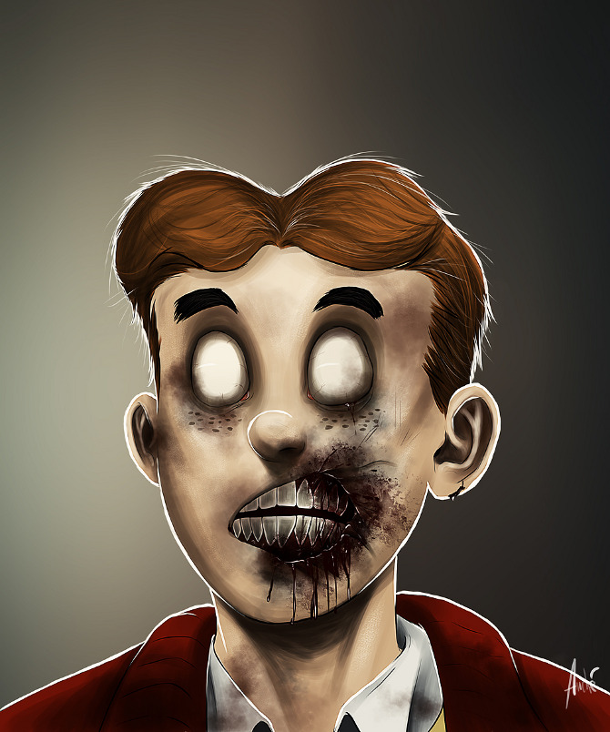 Andre de Freitas Cartoon Zombies archie