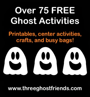 Three Ghost Friends: Activities and Printables