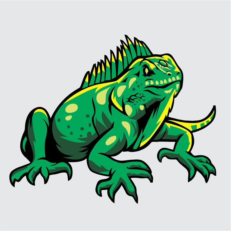 Reptil Iguana Vector Free Download
