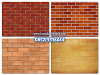 Dinding tekstur motif batu bata