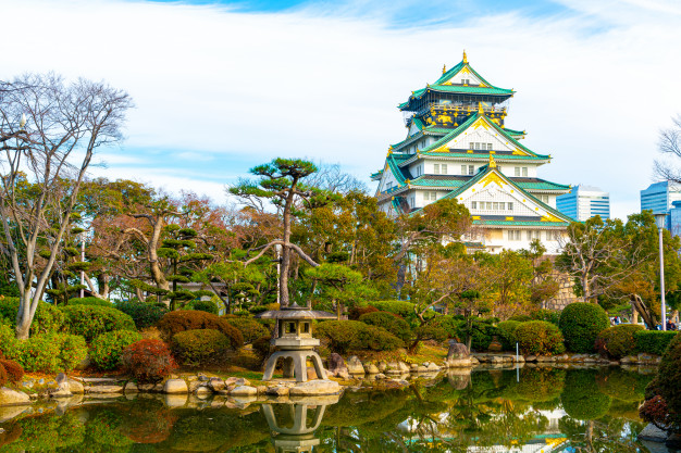 Tranh, hình ảnh lâu đài Osaka ở Nhật Bản - bản full HD, đẹp, sắc ...