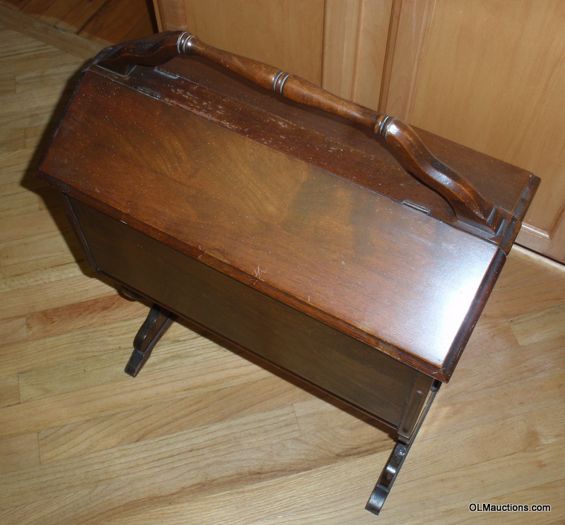 Superstores Antique Wooden Sewing With Legs And Handle