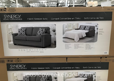Furnish your home with the versatile Synergy Brycer Fabric Sleeper Sofa