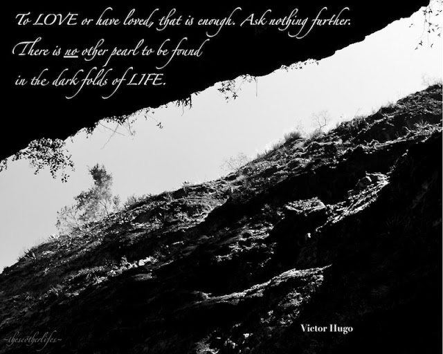 To love or have loved, that is enough. Ask nothing further. There is no other pearl to be found in the dark folds of life. - Victor Hugo