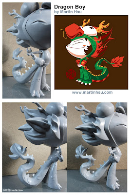 “Dragon Boy” a solo exhibit featuring the works of Martin Hsu - Dragon Boy Designer Toy Prototype Teaser Images