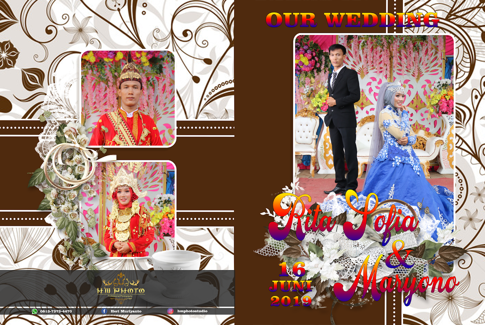 DESAIN GRATISAN COVER &amp; LABEL DVD PERNIKAHAN 01 DESAIN