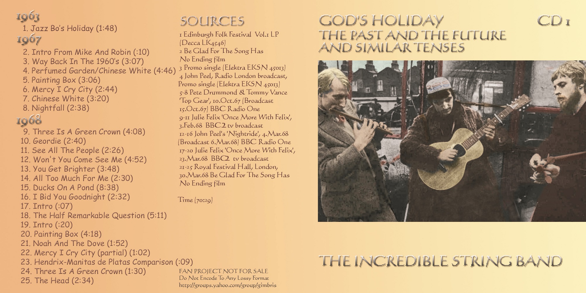 T.U.B.E. Incredible String Band God's Holiday (STU/FLAC) 16 CD's