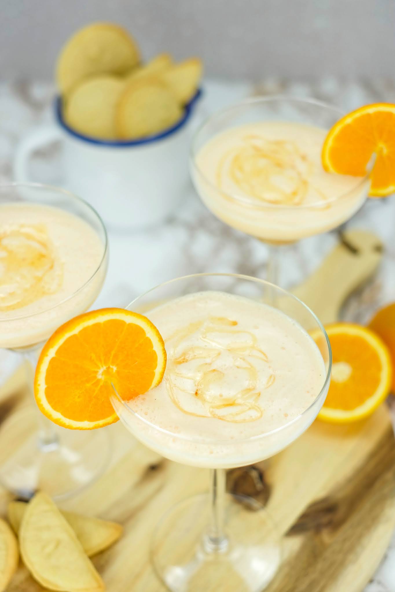Orangen Mocktail mit Milch-Orangen Crackern | Marion&amp;#39;s Kaffeeklatsch