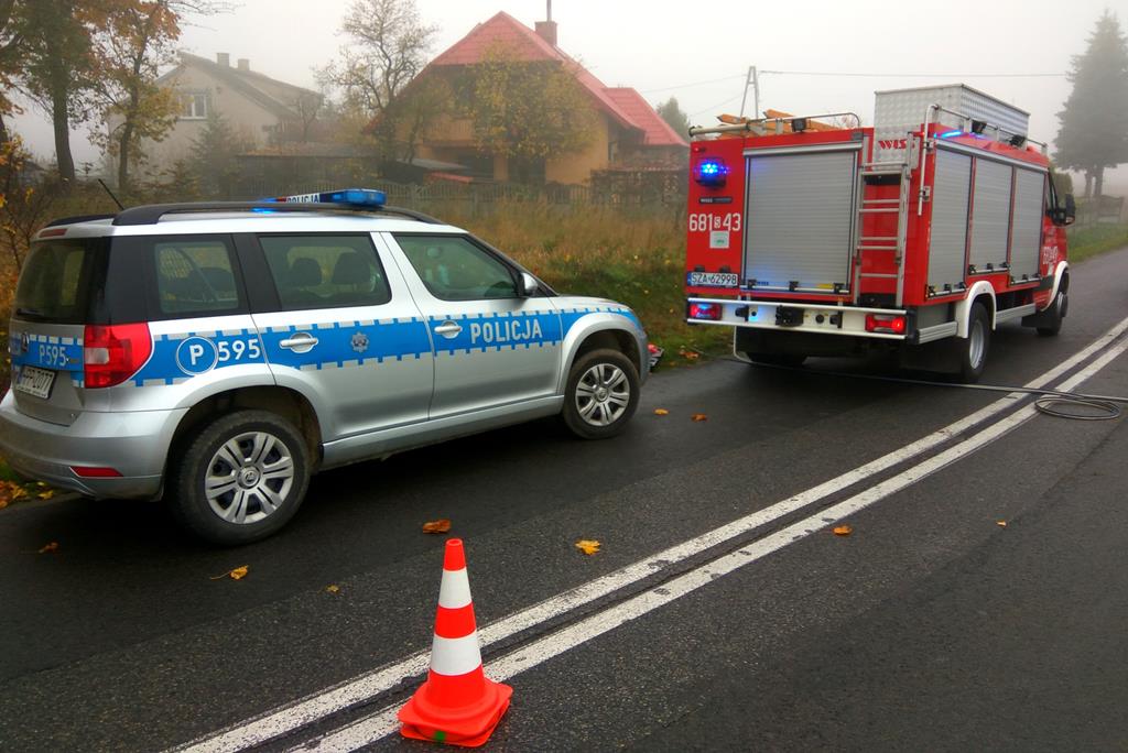 "Wypadek samochodu osobowego w miejscowości Sierbowice"