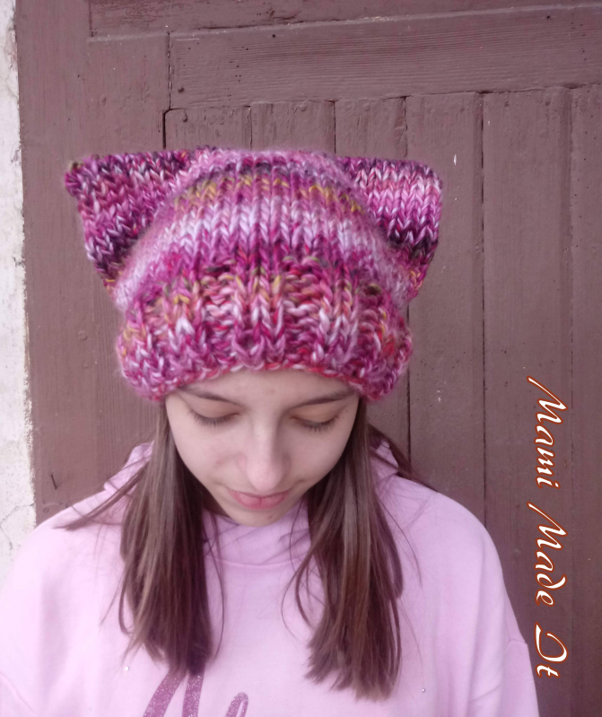 Y2K Katzenohren Mütze Damen - Warme Wintermütze Mit Süßen Katzenohren