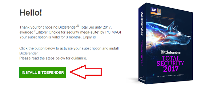 عرص لتفعيل قانوني لبرنامج Bitdefender  مجانا