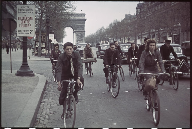 Fotografías a color de París durante la ocupación nazi