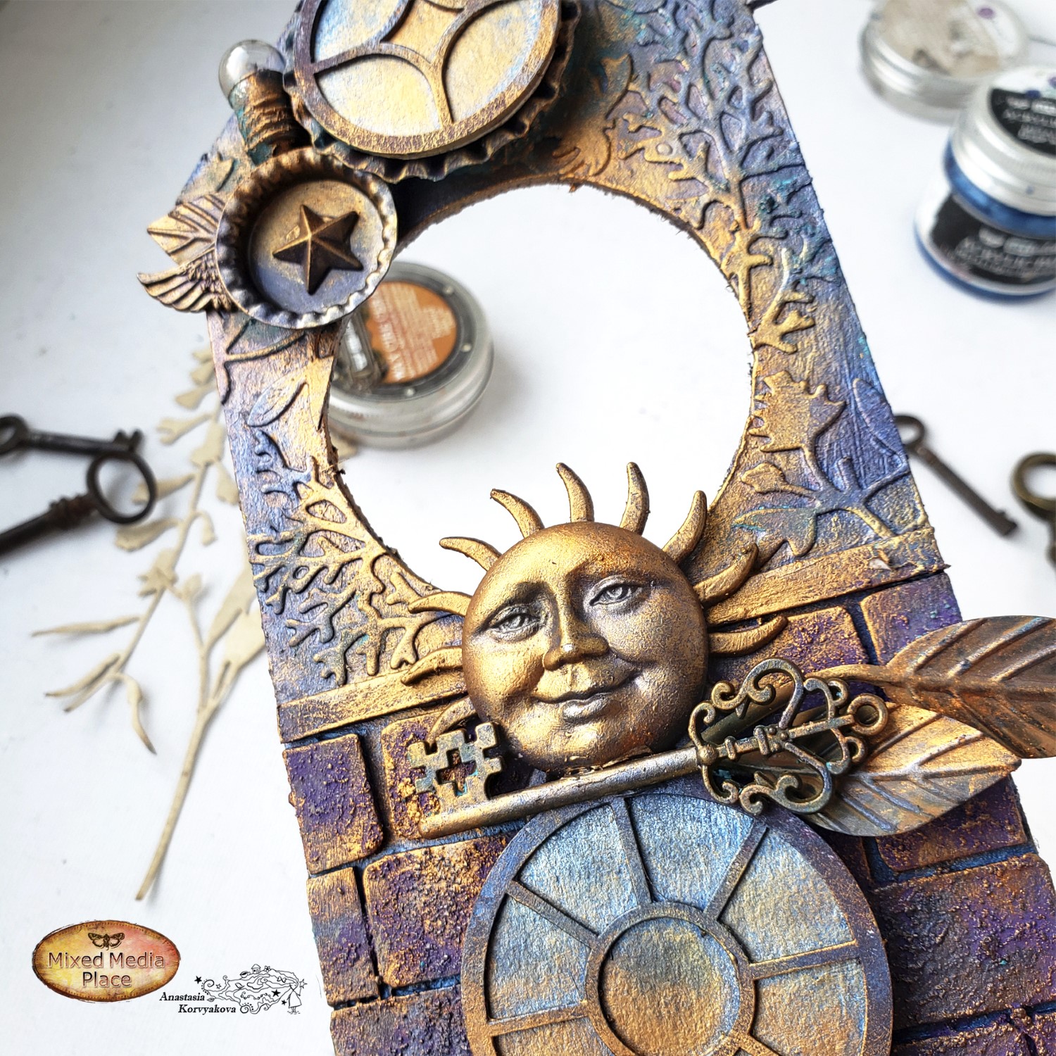 Mixed Media Place Door hangers by Anastasia Korvyakova