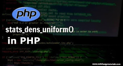 PHP stats_dens_uniform() Function