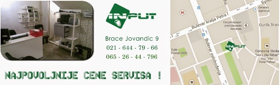 Servis Racunara Novi Sad -INPUT- Servis Kompjutera Novi Sad