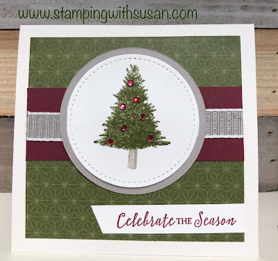 Stampin' Up!, Perfectly Plaid, www.stampingwithsusan.com, Christmas Tree, Celebrate the Season, Itty Bitty Christmas