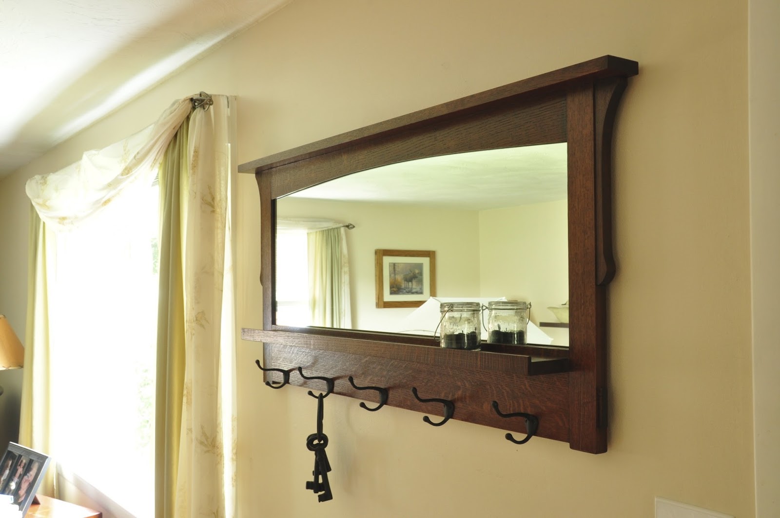 Honey Do Woodworking: Arts & Crafts Entry Bench & Mirror Project