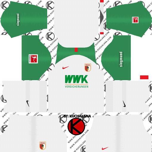 FC Augsburg Kits 2019/2020 -  Dream League Soccer Kits