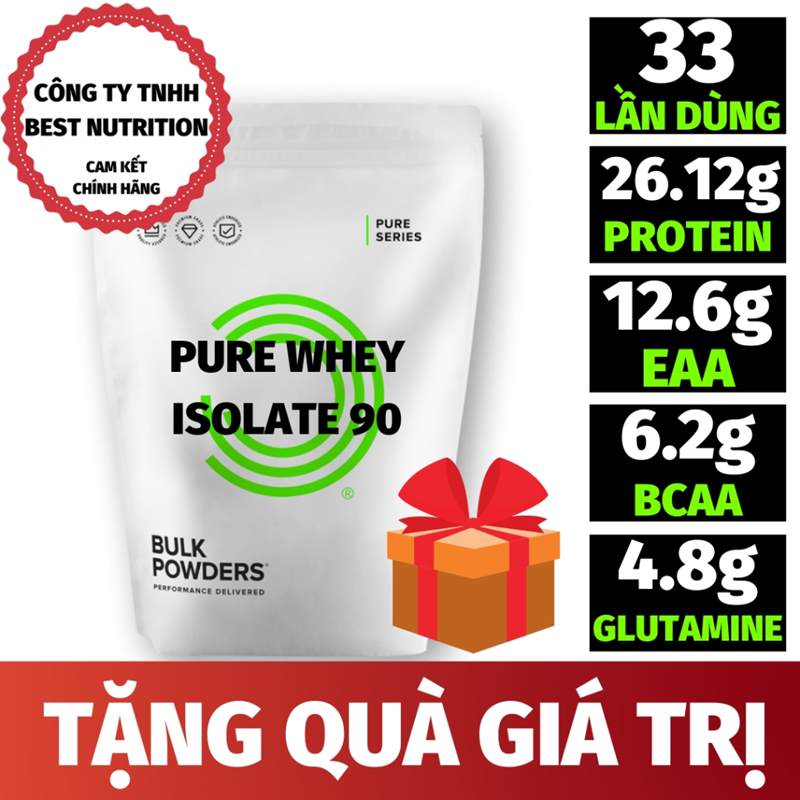 PURE WHEY ISOLATE 90 (1KG – 33 LẦN DÙNG) – SHARE TÚI ZIP