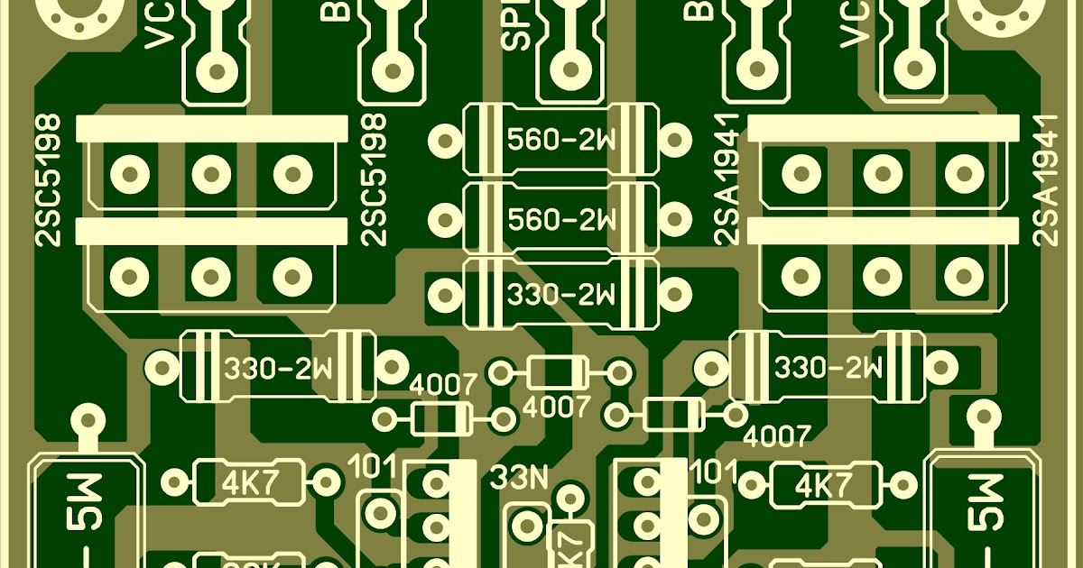 Layout PCB Driver Power TBM DUAL INPUT - BLOGKAMARKU