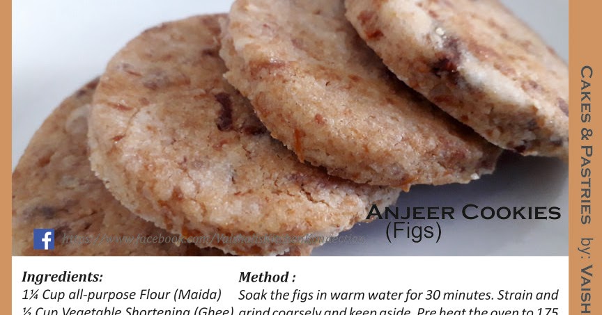 Anjeer Cookies / Figs Cookies