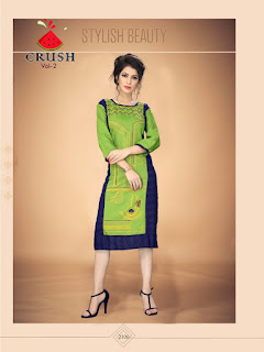 Watermelon Crush vol 2 Rayon kurtis wholesaler. buy online Crush vol 2 Daily wear rayon kurtis L XL XXL Size at Diwan fashion Surat.